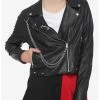 HUNIVERS Her Universe Disney Cruella Speak Of The De Vil Chain Moto Jacket