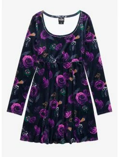 HUNIVERS Disney Villains Floral Icons Dress