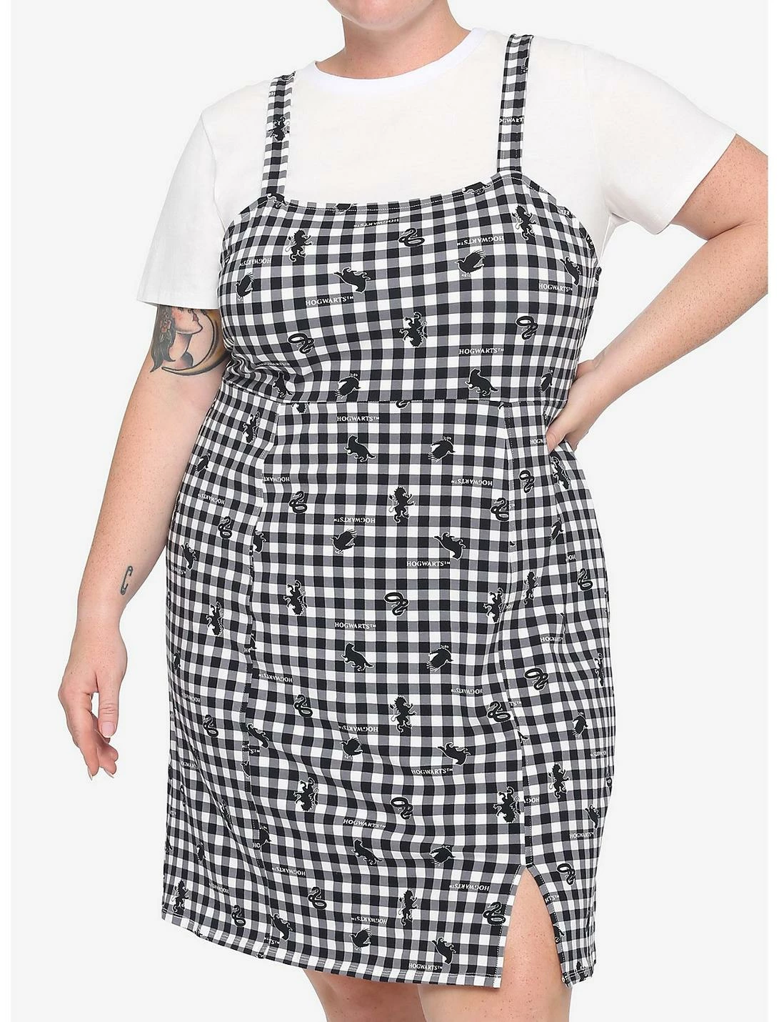 HUNIVERS Harry Potter Plaid Dress Plus Size 1 HUNIVERS Harry Potter Plaid Dress Plus Size