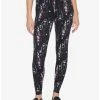 HUNIVERS The Nightmare Before Christmas Jack & Sally Coffin Leggings