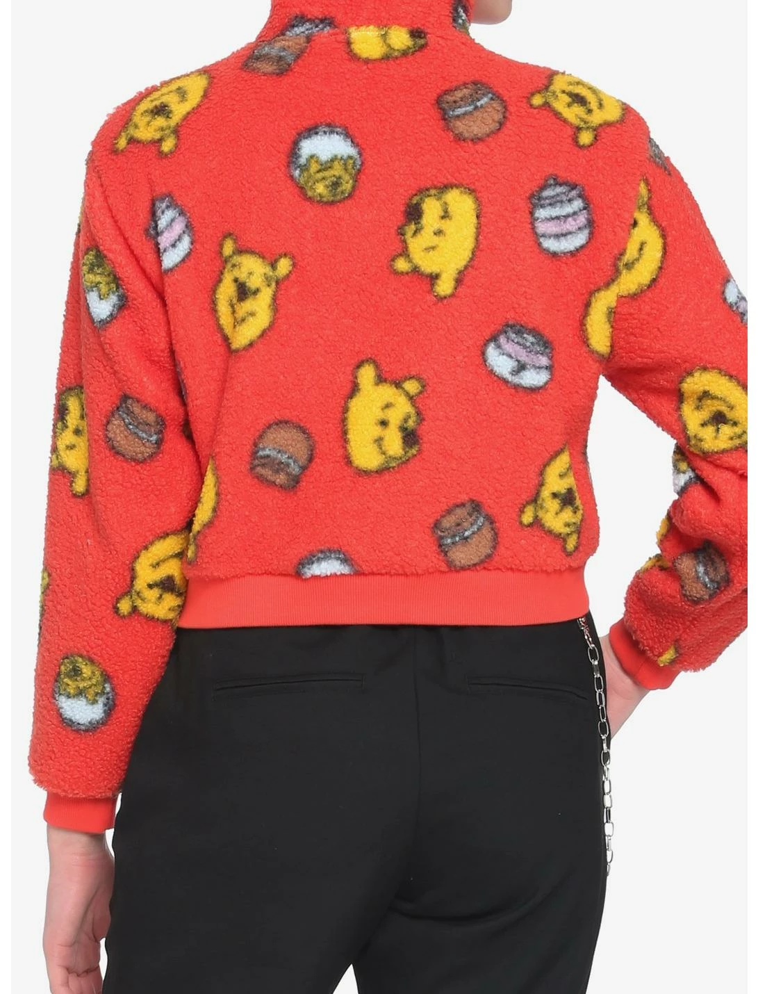 HUNIVERS Disney Winnie The Pooh Fuzzy Half-Zipper Girls Sweater 3 HUNIVERS Disney Winnie The Pooh Fuzzy Half-Zipper Girls Sweater - Image 3