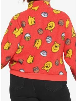 HUNIVERS Disney Winnie The Pooh Fuzzy Half-Zipper Girls Sweater Plus Size 5 HUNIVERS Disney Winnie The Pooh Fuzzy Half-Zipper Girls Sweater Plus Size -Dresses Online Store 15861202 av2
