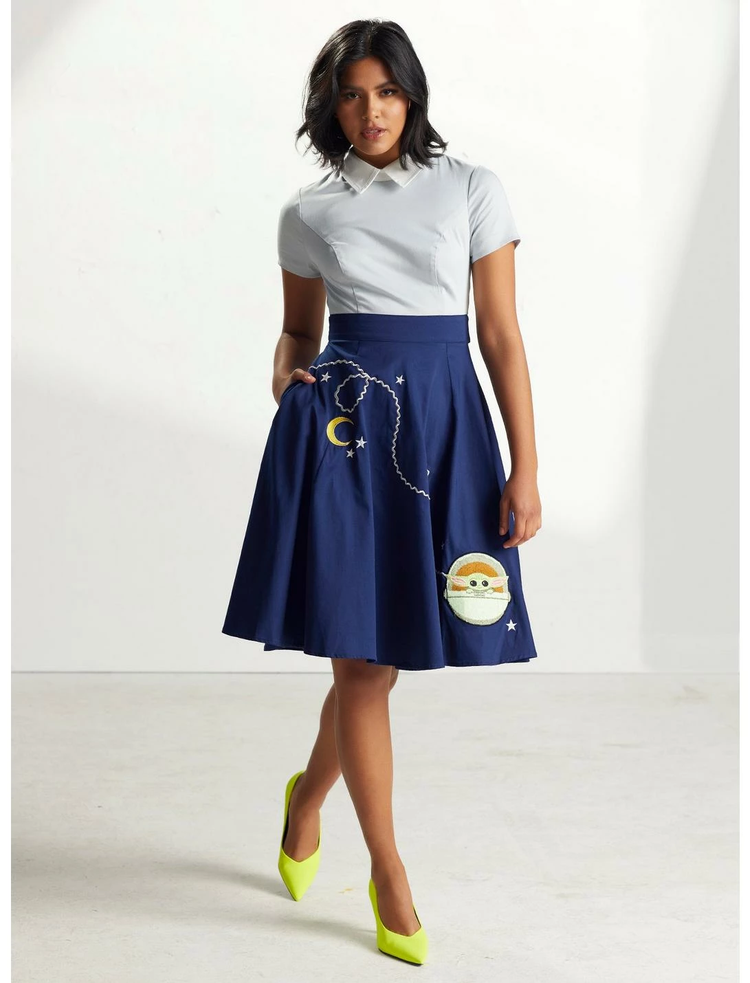 HUNIVERS Her Universe Star Wars The Mandalorian The Child Dress 2 HUNIVERS Her Universe Star Wars The Mandalorian The Child Dress - Image 2