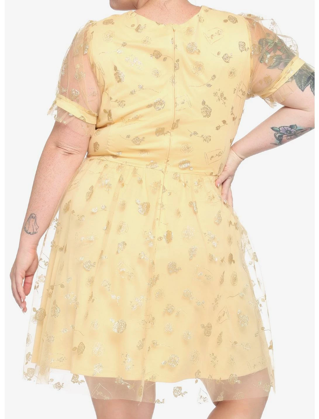 HUNIVERS Disney Beauty & The Beast Belle Dress Plus Size 3 HUNIVERS Disney Beauty & The Beast Belle Dress Plus Size - Image 3