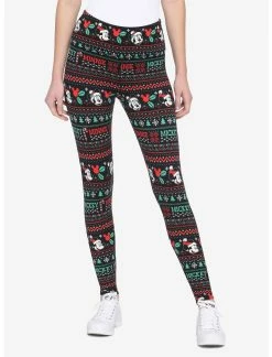 HUNIVERS Her Universe Disney Holiday Fair Isle Leggings