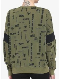 HUNIVERS Her Universe Star Wars Boba Fett Logos Sweatshirt -Dresses Online Store 16044231 av2