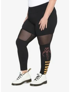 HUNIVERS Her Universe Star Wars Boba Fett Mesh Leggings Plus Size