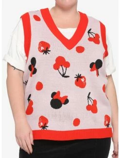 HUNIVERS Her Universe Disney Minnie Mouse Fruit Sweater Vest Plus Size