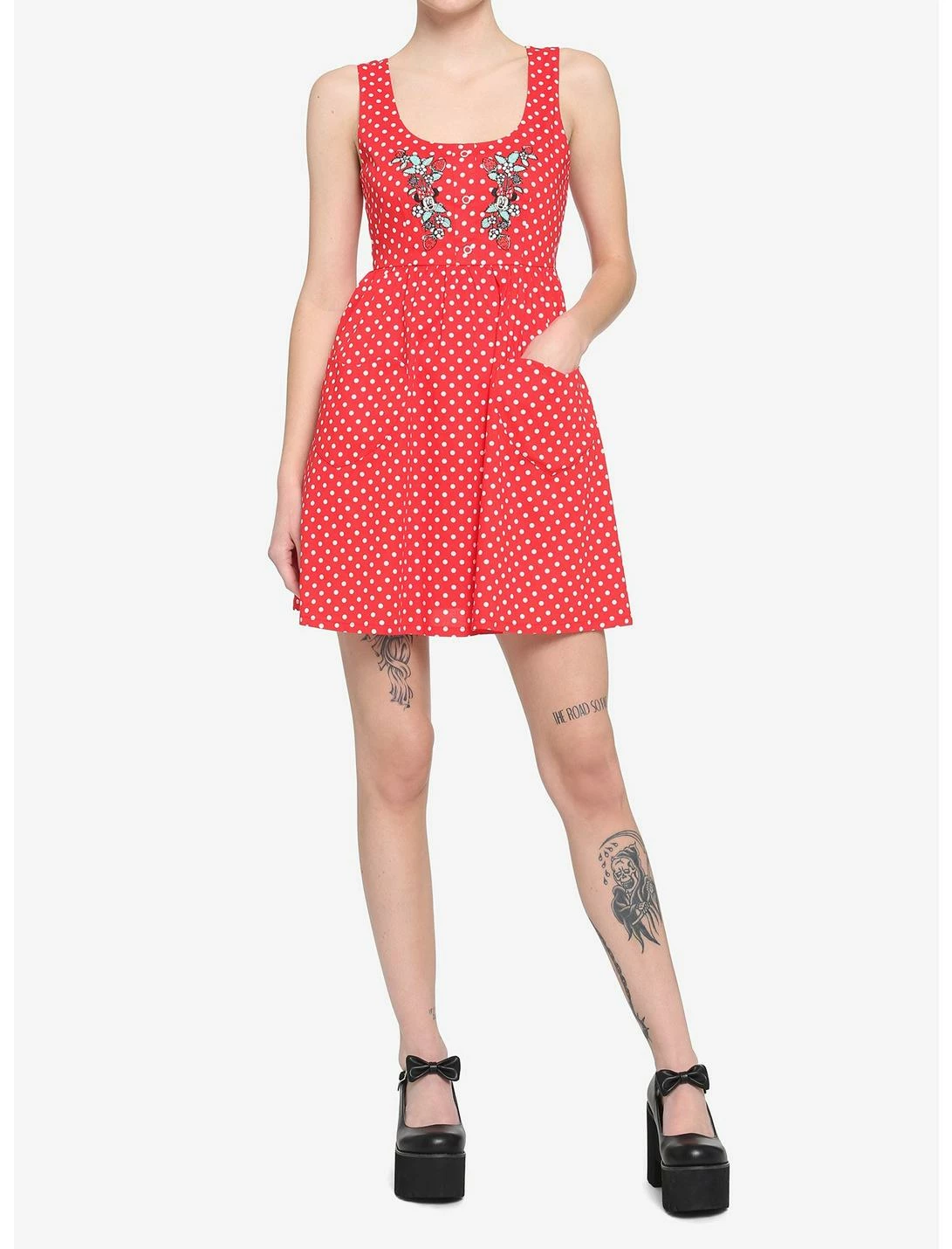 HUNIVERS Her Universe Disney Minnie Mouse Polka Dots Babydoll Dress 2 HUNIVERS Her Universe Disney Minnie Mouse Polka Dots Babydoll Dress - Image 2