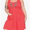 HUNIVERS Her Universe Disney Minnie Mouse Polka Dots Babydoll Dress Plus Size