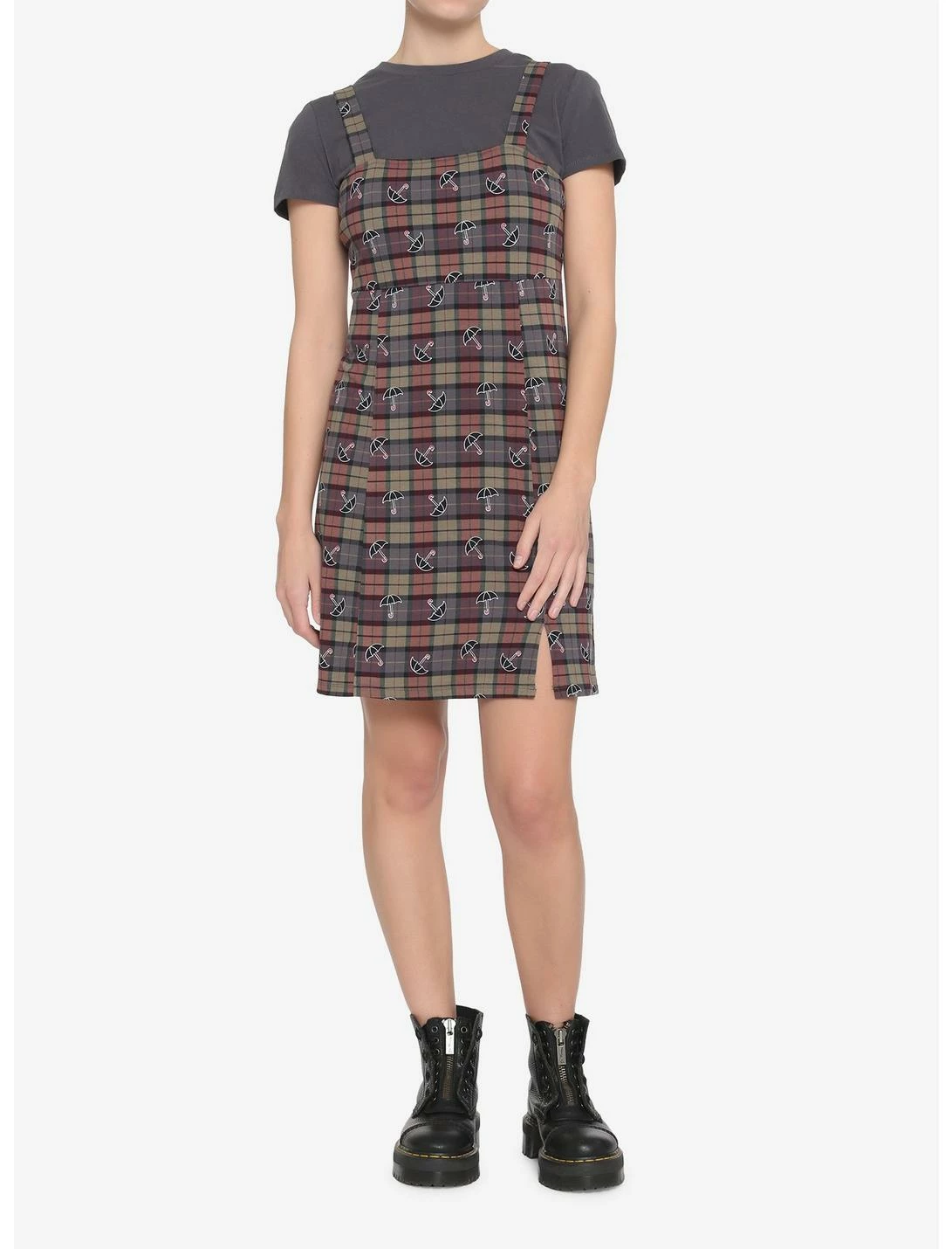 HUNIVERS The Umbrella Academy Plaid Twofer Dress 2 HUNIVERS The Umbrella Academy Plaid Twofer Dress - Image 2