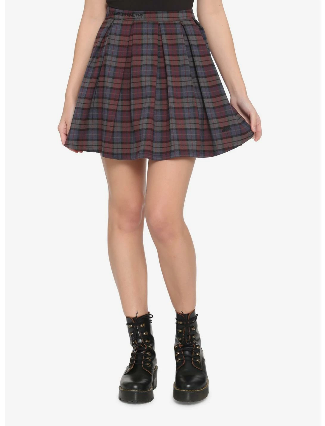 HUNIVERS The Umbrella Academy Plaid Pleated Skirt 1 HUNIVERS The Umbrella Academy Plaid Pleated Skirt
