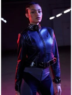 HUNIVERS DC Comics The Batman Catwoman Faux Leather Jacket