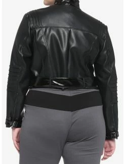 HUNIVERS DC Comics The Batman Catwoman Faux Leather Jacket Plus Size -Dresses Online Store 16803704 av2