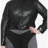 HUNIVERS DC Comics The Batman Catwoman Faux Leather Jacket Plus Size