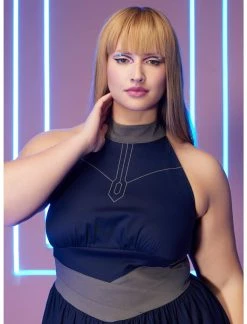 HUNIVERS Her Universe Star Wars Ahsoka Tano Halter Dress Plus Size -Dresses Online Store 16898258 av4