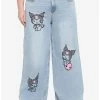HUNIVERS Kuromi Straight Leg Jeans Plus Size