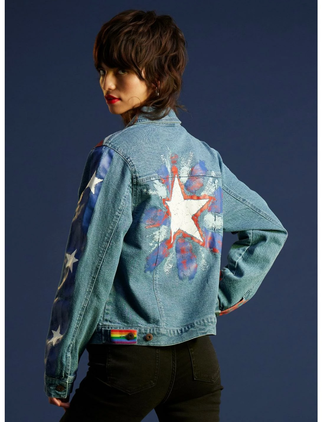 HUNIVERS Her Universe Marvel Doctor Strange In The Multiverse Of Madness America Chavez Denim Jacket 3 HUNIVERS Her Universe Marvel Doctor Strange In The Multiverse Of Madness America Chavez Denim Jacket - Image 3