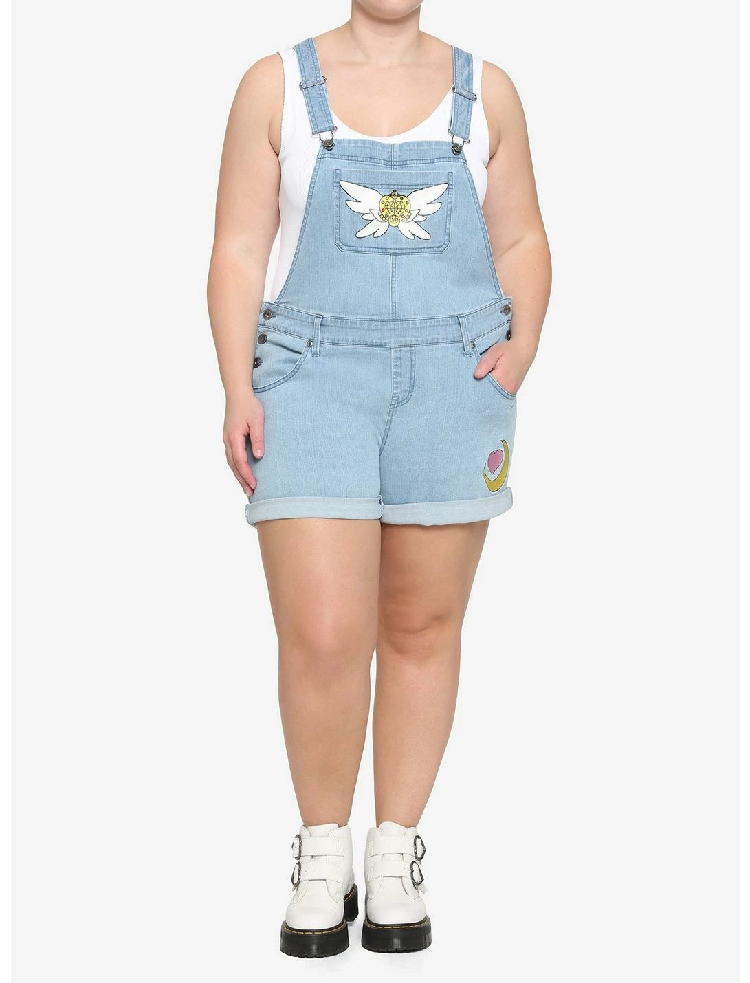 HUNIVERS Pretty Guardian Sailor Moon Eternal Moon Article Shortalls Plus Size 2 HUNIVERS Pretty Guardian Sailor Moon Eternal Moon Article Shortalls Plus Size - Image 2