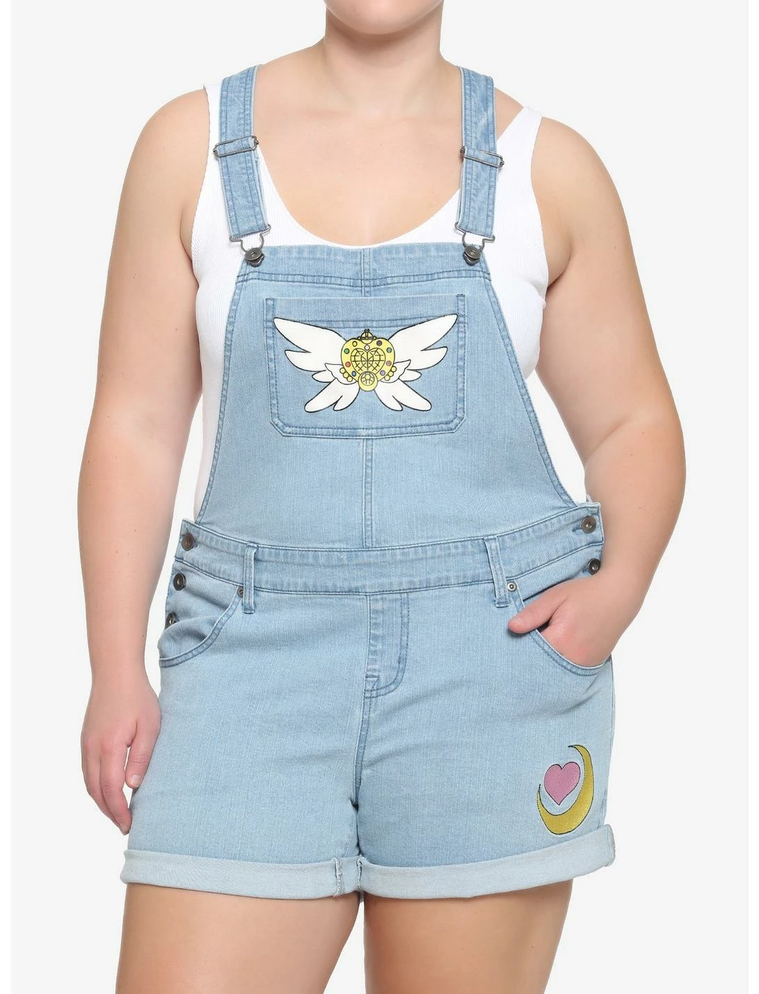 HUNIVERS Pretty Guardian Sailor Moon Eternal Moon Article Shortalls Plus Size 1 HUNIVERS Pretty Guardian Sailor Moon Eternal Moon Article Shortalls Plus Size