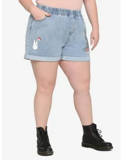 HUNIVERS Studio Ghibli My Neighbor Totoro Elastic High-Waisted Denim Shorts Plus Size 5 HUNIVERS Studio Ghibli My Neighbor Totoro Elastic High-Waisted Denim Shorts Plus Size -Dresses Online Store 16986531 av2