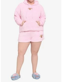 HUNIVERS Care Bears Tenderheart Bear Fuzzy Lounge Shorts Plus Size -Dresses Online Store 17049328 av2