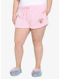 HUNIVERS Care Bears Tenderheart Bear Fuzzy Lounge Shorts Plus Size