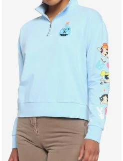HUNIVERS The Powerpuff Girls Half-Zipper Sweatshirt