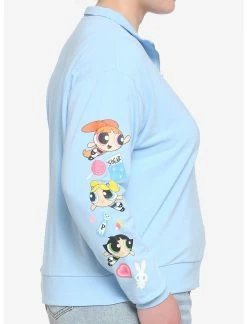 HUNIVERS The Powerpuff Girls Half-Zipper Sweatshirt Plus Size 8 HUNIVERS The Powerpuff Girls Half-Zipper Sweatshirt Plus Size -Dresses Online Store 17104912 av3