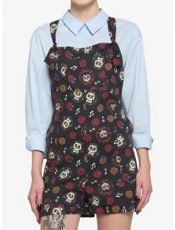 HUNIVERS Disney Pixar Coco Sugar Skull Soft Shortalls
