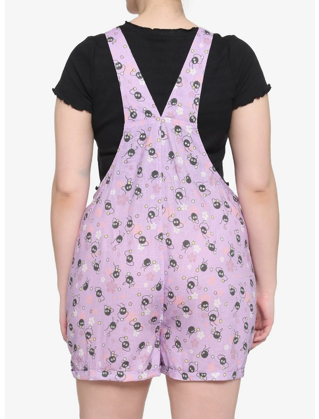 HUNIVERS Her Universe Studio Ghibli Spirited Away Soot Sprite Soft Shortalls Plus Size 3 HUNIVERS Her Universe Studio Ghibli Spirited Away Soot Sprite Soft Shortalls Plus Size - Image 3