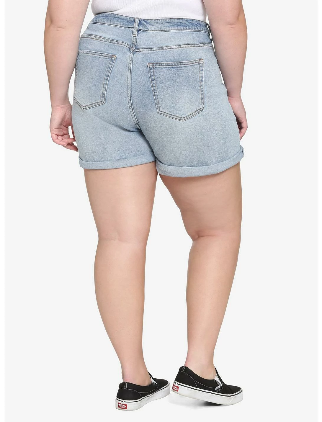 HUNIVERS Disney Mickey Mouse & Pluto Mom Shorts Plus Size 2 HUNIVERS Disney Mickey Mouse & Pluto Mom Shorts Plus Size - Image 2