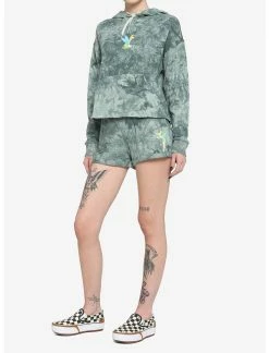 HUNIVERS Her Universe Disney Tinker Bell Green Tie-Dye Soft Shorts -Dresses Online Store 17302198 av2