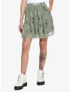 HUNIVERS Her Universe Disney Tinker Bell Silhouette Poses Flounce Skirt