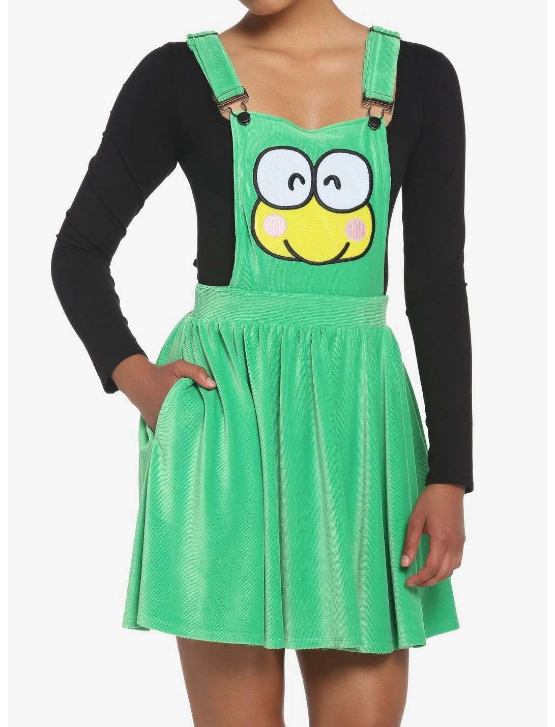 HUNIVERS Keroppi Smile Corduroy Skirtall 1 HUNIVERS Keroppi Smile Corduroy Skirtall