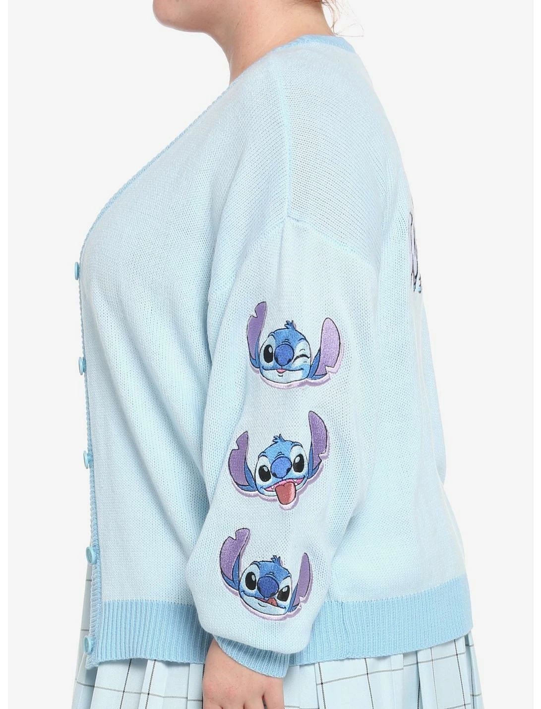 HUNIVERS Her Universe Disney Lilo & Stitch Stay Weird Skimmer Cardigan Plus Size 4 HUNIVERS Her Universe Disney Lilo & Stitch Stay Weird Skimmer Cardigan Plus Size - Image 4
