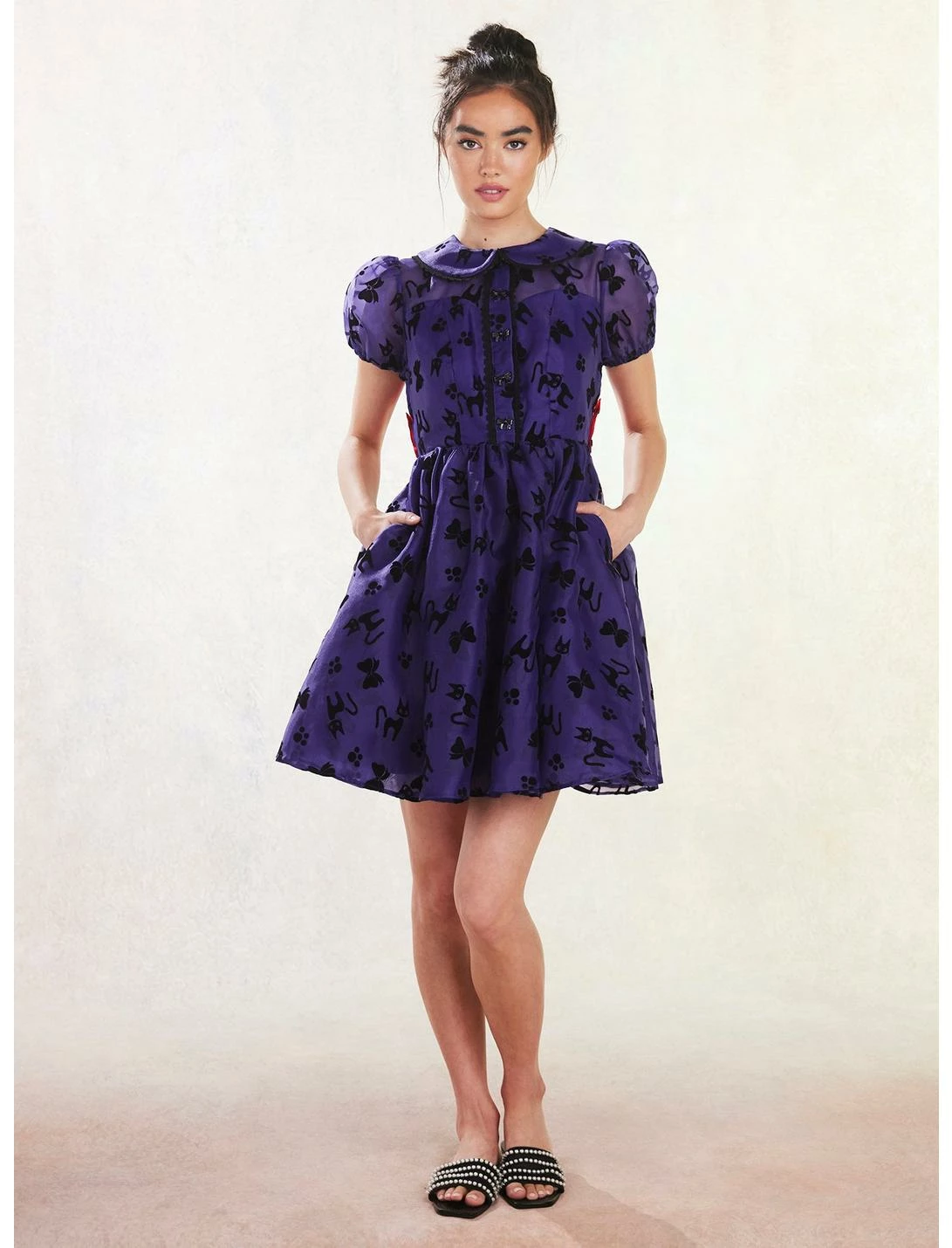 HUNIVERS Her Universe Kiki's Delivery Service Jiji Puffy Organza Dress 2 HUNIVERS Her Universe Kiki's Delivery Service Jiji Puffy Organza Dress - Image 2