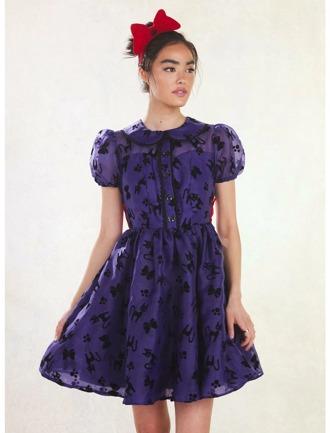 HUNIVERS Her Universe Kiki's Delivery Service Jiji Puffy Organza Dress 1 HUNIVERS Her Universe Kiki's Delivery Service Jiji Puffy Organza Dress