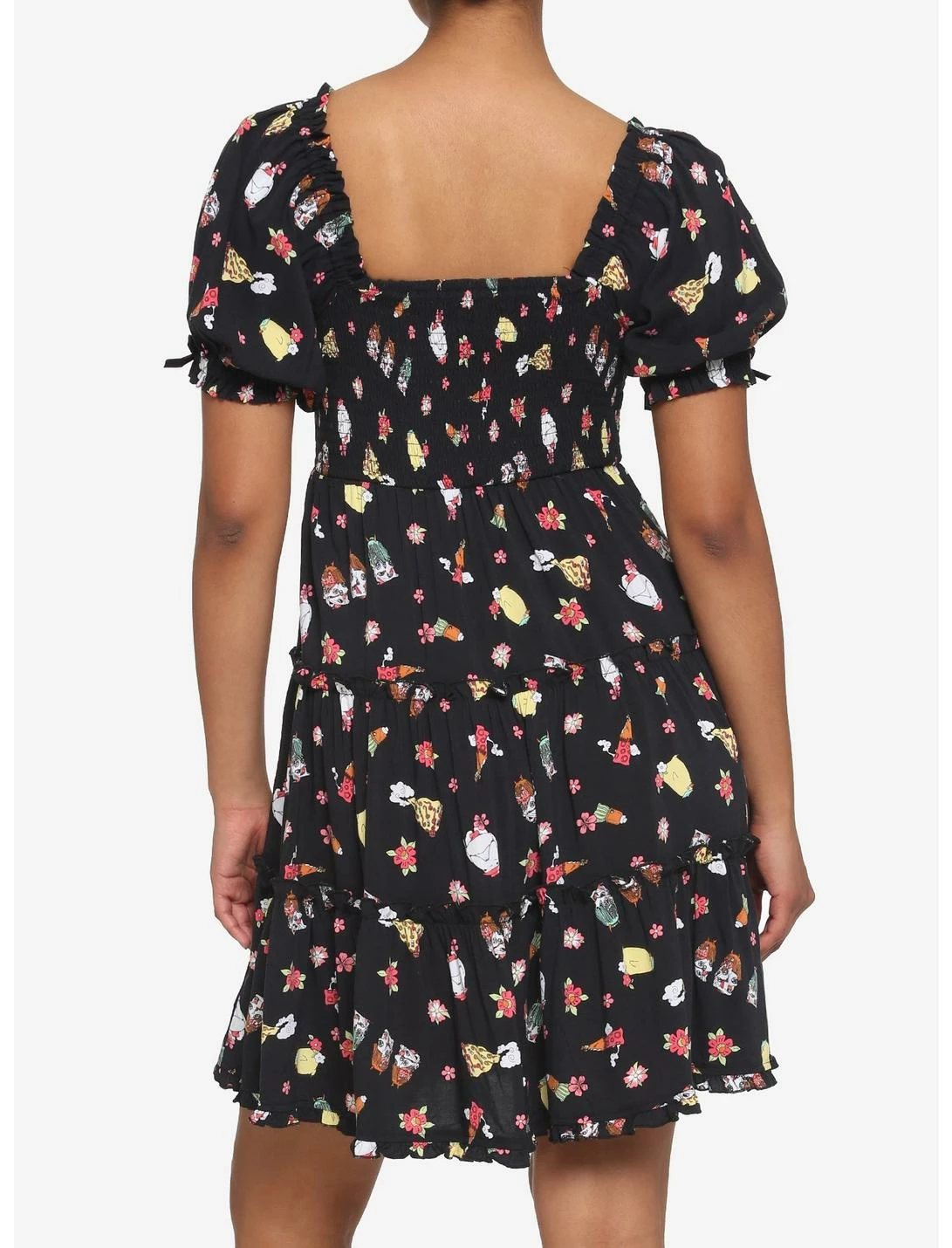 HUNIVERS Her Universe Spirited Away Bathhouse Spirits Smocked Tiered Dress 3 HUNIVERS Her Universe Spirited Away Bathhouse Spirits Smocked Tiered Dress - Image 3