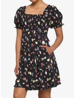 Dresses Online Store 39 HUNIVERS Her Universe Spirited Away Bathhouse Spirits Smocked Tiered Dress