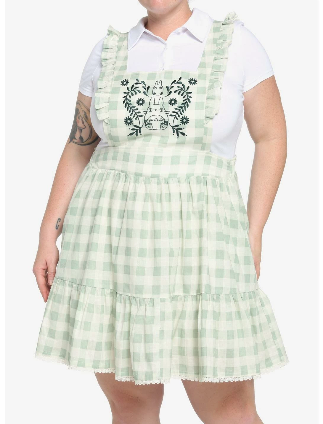 HUNIVERS Her Universe My Neighbor Totoro Gingham Pinafore Skirtall Plus Size 1 HUNIVERS Her Universe My Neighbor Totoro Gingham Pinafore Skirtall Plus Size