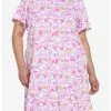 HUNIVERS Hello Kitty And Friends Pastel Collage Button-Up Dress Plus Size