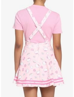 HUNIVERS Hello Kitty Puffy Bow Suspender Skirt 5 HUNIVERS Hello Kitty Puffy Bow Suspender Skirt -Dresses Online Store 17604629 av2