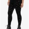 HUNIVERS Coraline Velvet Mesh Icon Leggings Plus Size