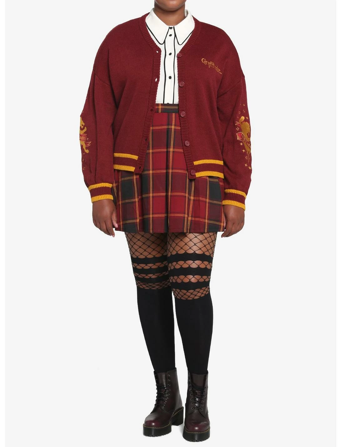 HUNIVERS Harry Potter Gryffindor Skimmer Cardigan Plus Size 2 HUNIVERS Harry Potter Gryffindor Skimmer Cardigan Plus Size - Image 2