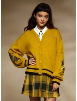 HUNIVERS Harry Potter Hufflepuff Skimmer Cardigan