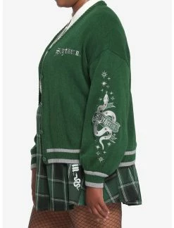 HUNIVERS Harry Potter Slytherin Skimmer Cardigan Plus Size -Dresses Online Store 17753446 av2