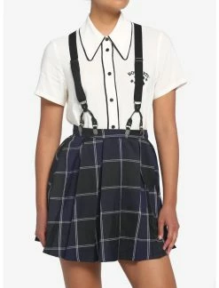 HUNIVERS Harry Potter Ravenclaw Pleated Suspender Skirt