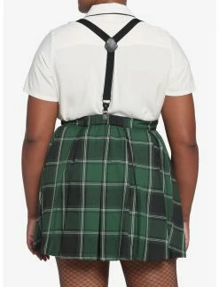 HUNIVERS Harry Potter Slytherin Pleated Suspender Skirt Plus Size 7 HUNIVERS Harry Potter Slytherin Pleated Suspender Skirt Plus Size -Dresses Online Store 17753499 av3