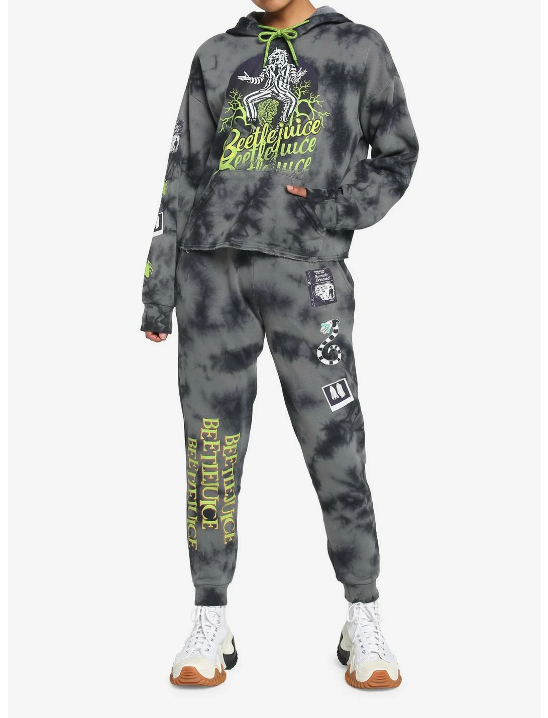 HUNIVERS Beetlejuice Icons Tie-Dye Sweatpants 2 HUNIVERS Beetlejuice Icons Tie-Dye Sweatpants - Image 2